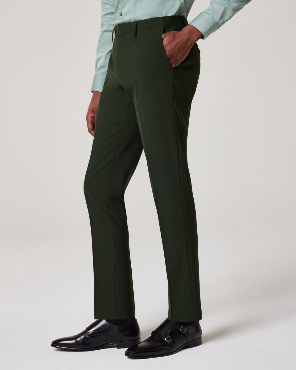 Slim Stretch Wool Blend Tailored Pant
